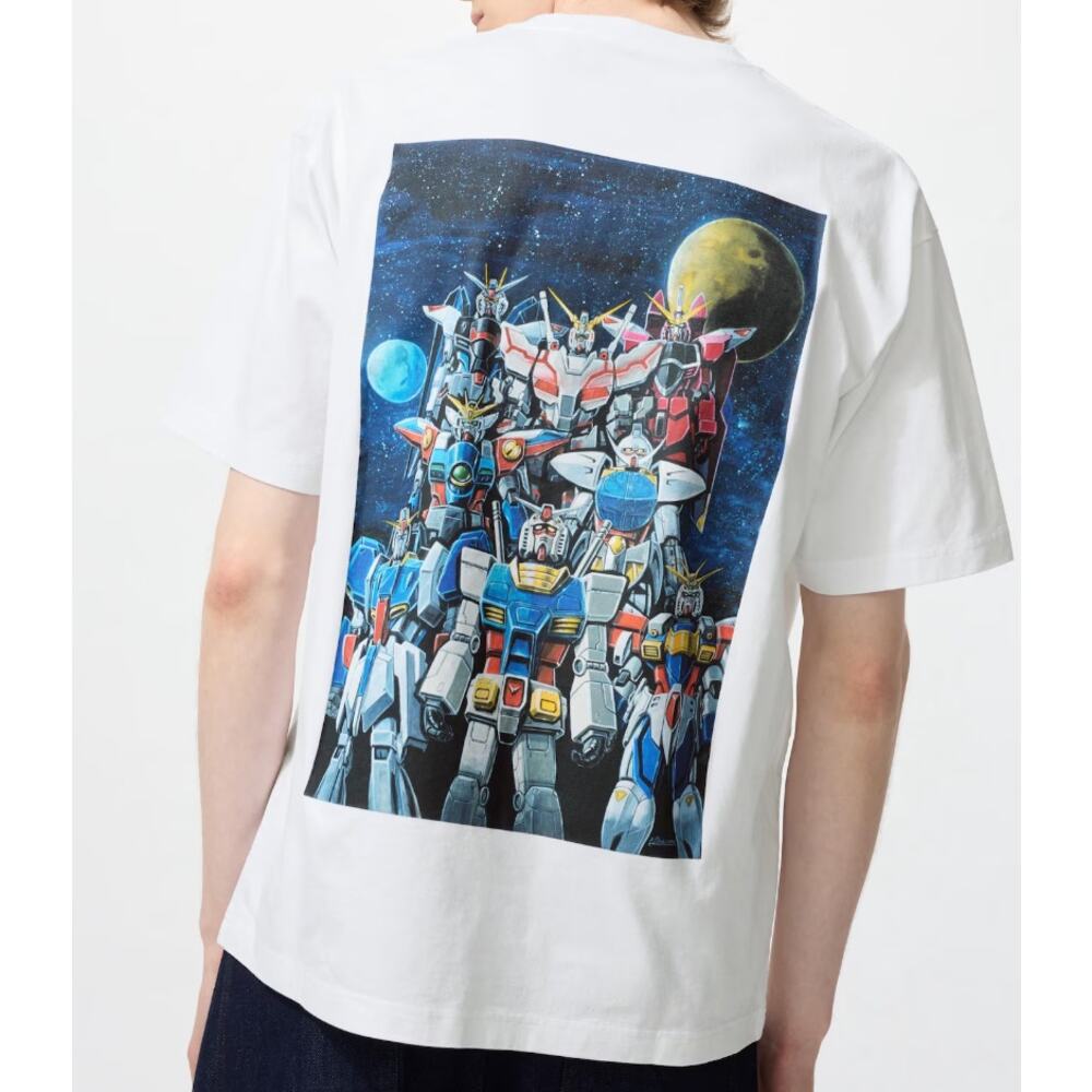 Uniqlo Mobile Suit GUNDAM 45th Anniversary UT Graphic T-Shirt in White
